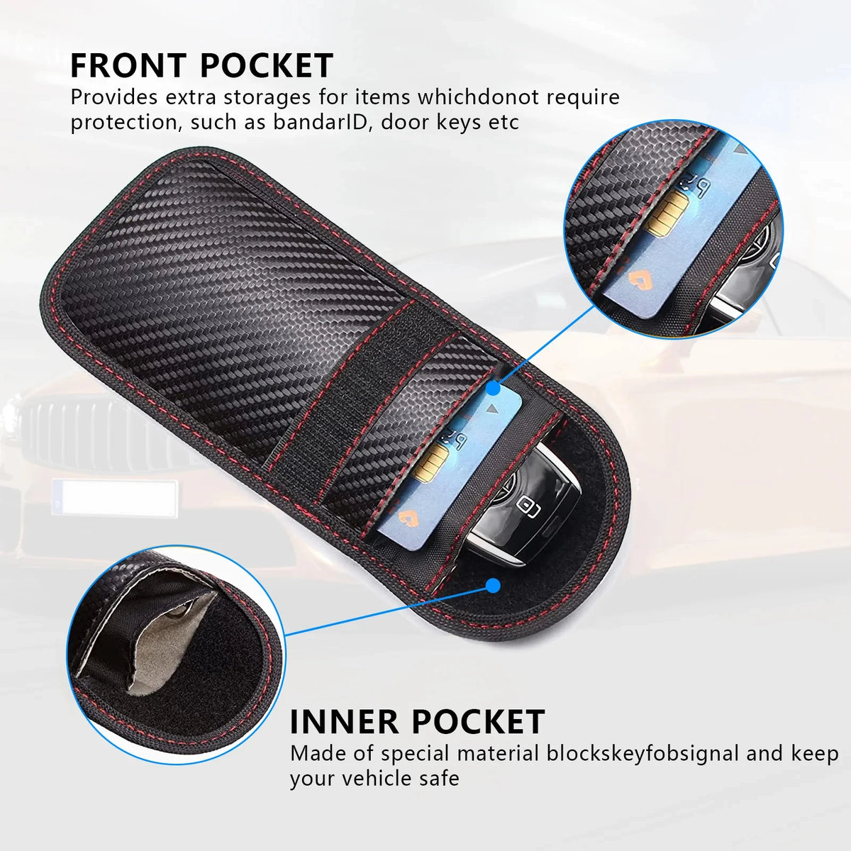 Faraday Bag for Key Fob