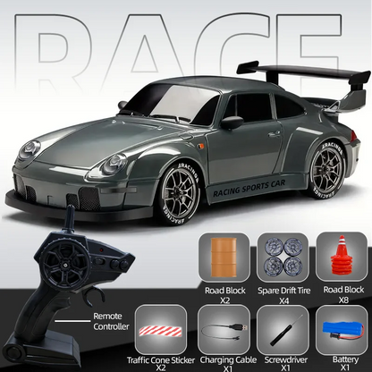 4WD RC Drift Car 1:24 2.4GHz Limited Edition - LED Lights Stunt Drift High-Speed Racing Car Boy Toy Gift
