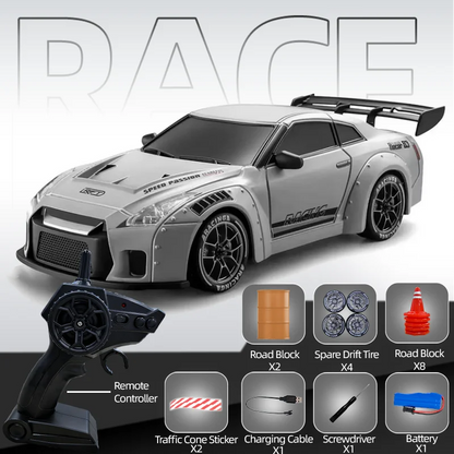 4WD RC Drift Car 1:24 2.4GHz Limited Edition - LED Lights Stunt Drift High-Speed Racing Car Boy Toy Gift