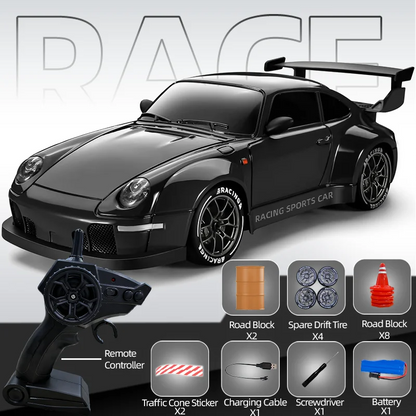 4WD RC Drift Car 1:24 2.4GHz Limited Edition - LED Lights Stunt Drift High-Speed Racing Car Boy Toy Gift